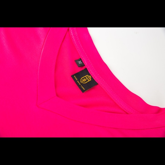KING NEW YORK, V-NECK T-SHIRT, PINK - Picture 5 of 16